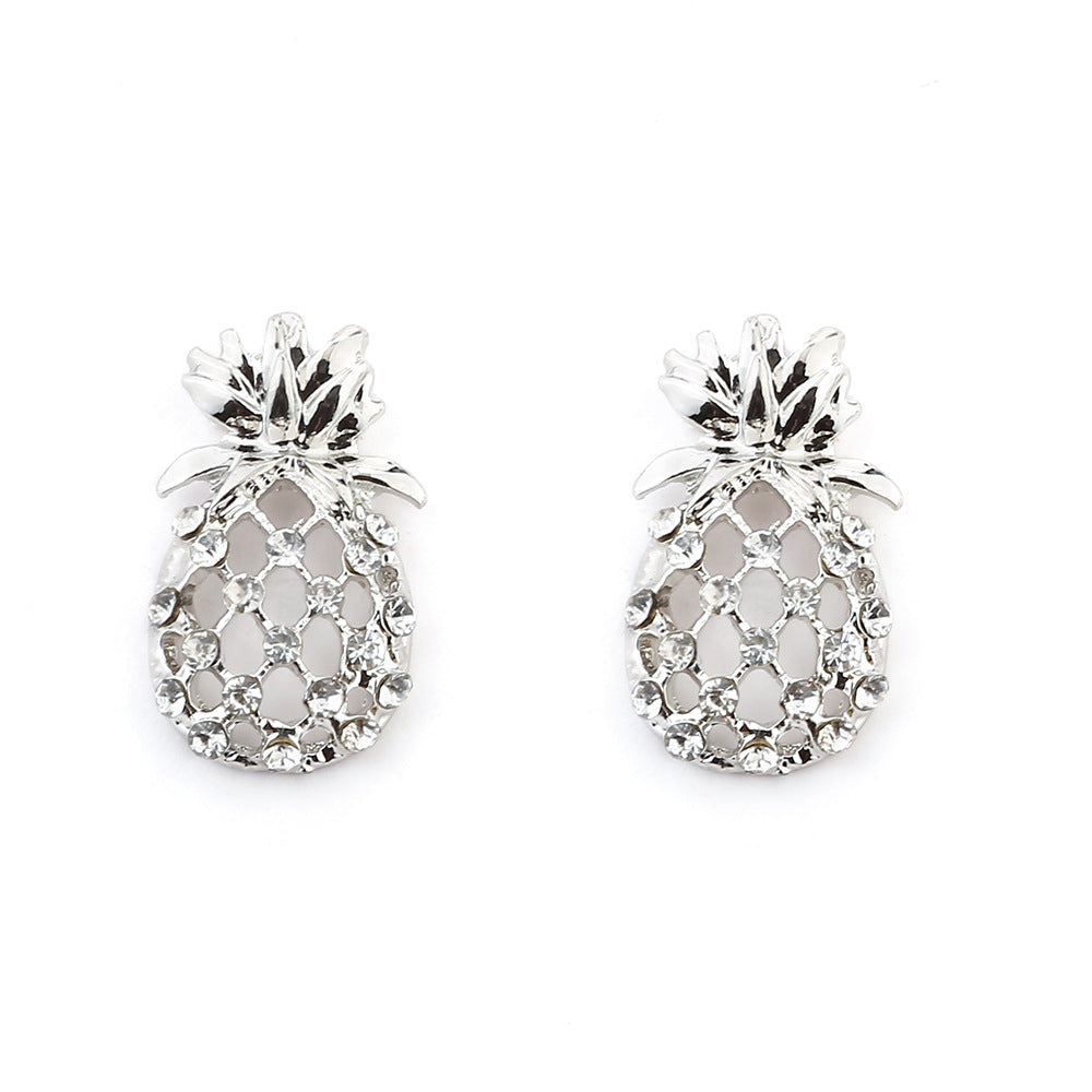 Crystal Pineapple Studs Earrings