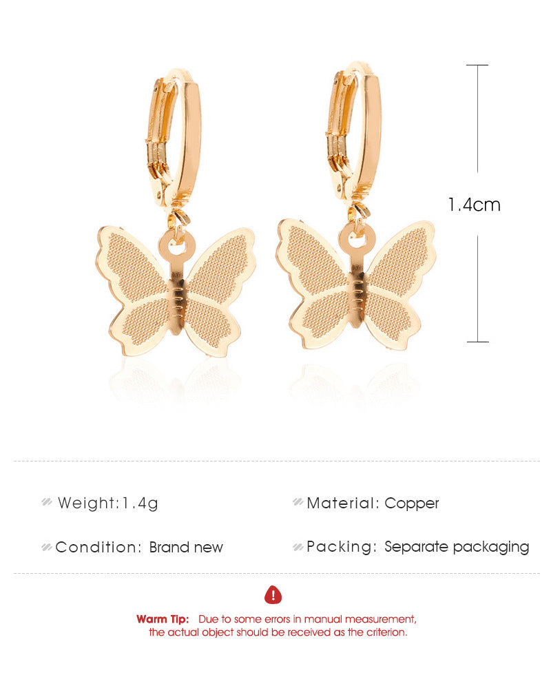 Butterfly Dangle Earrings Drop Earrings