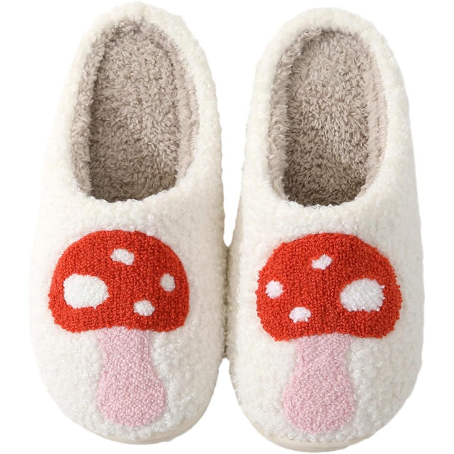 Mushroom Plush Slippers