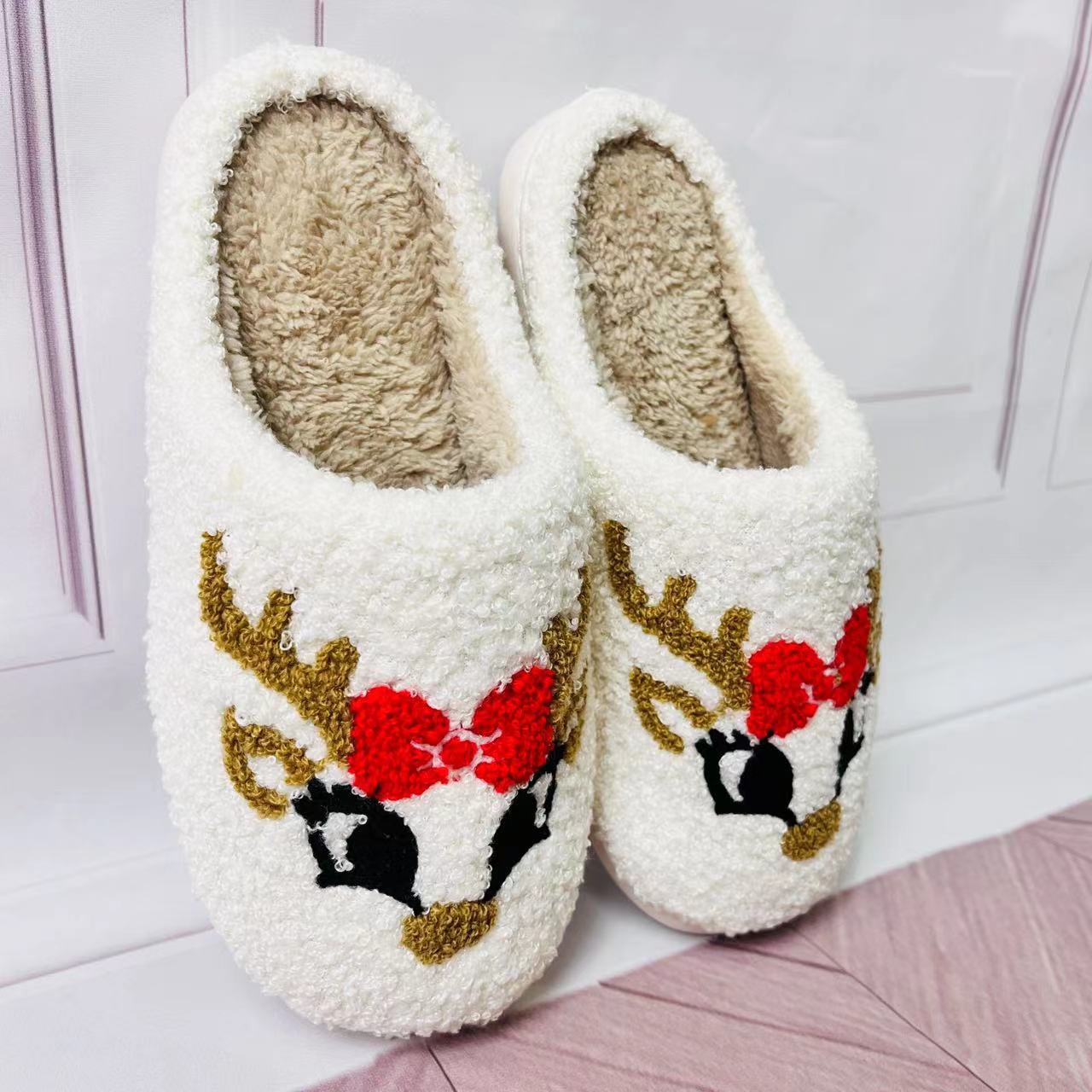 Fox Cozy Plush Warm Slippers