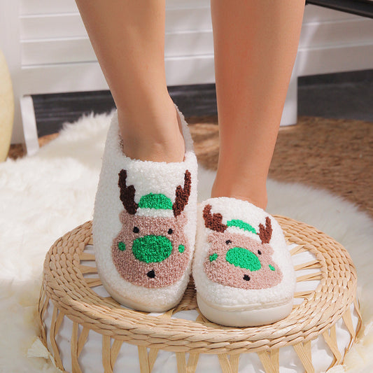 Reindeer Soft Plush Comfy Slipper