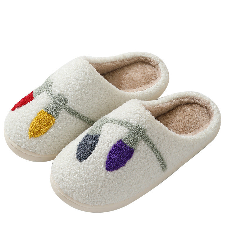 Eggplant Cozy Plush Warm Slippers