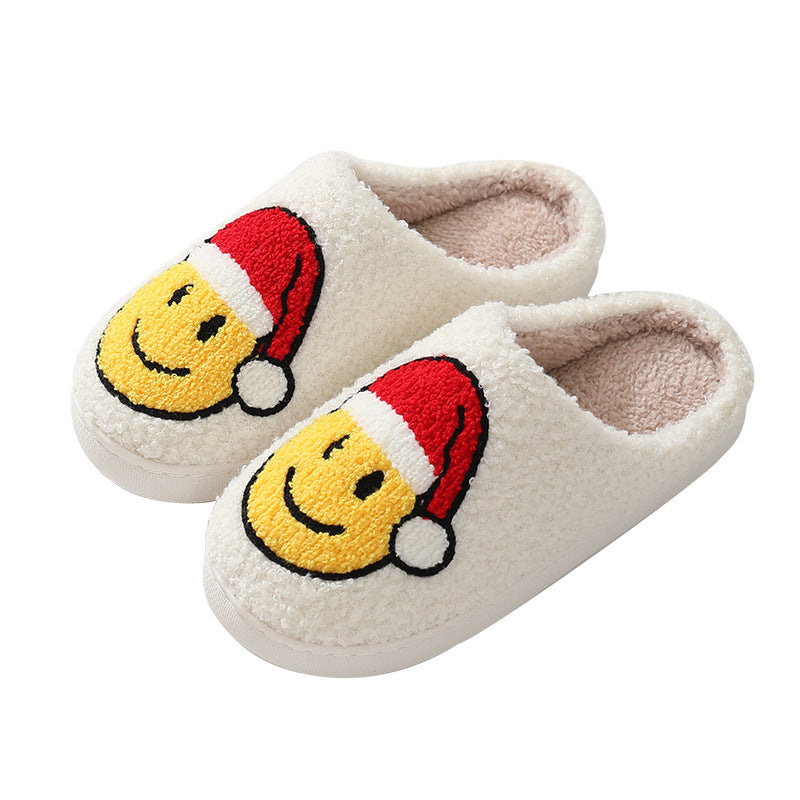 Smiley Face Soft Plush Comfy Slipper