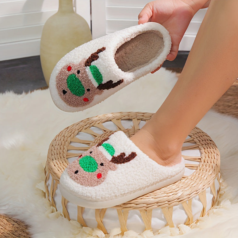 Reindeer Soft Plush Comfy Slipper