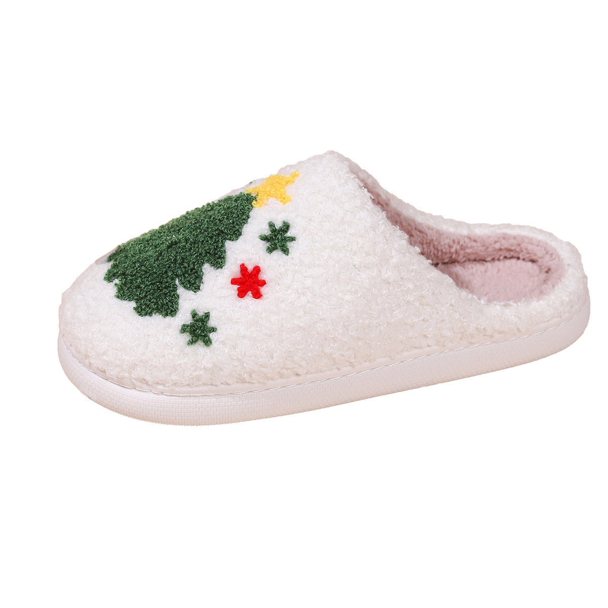 Christmas Tree Plush Warm Slippers