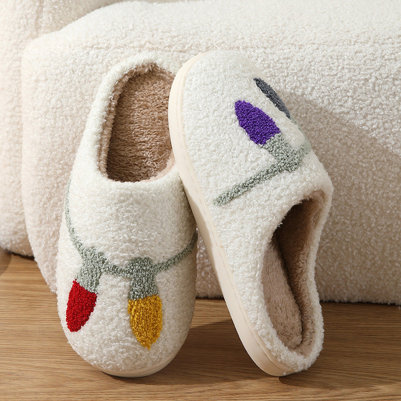 Eggplant Cozy Plush Warm Slippers