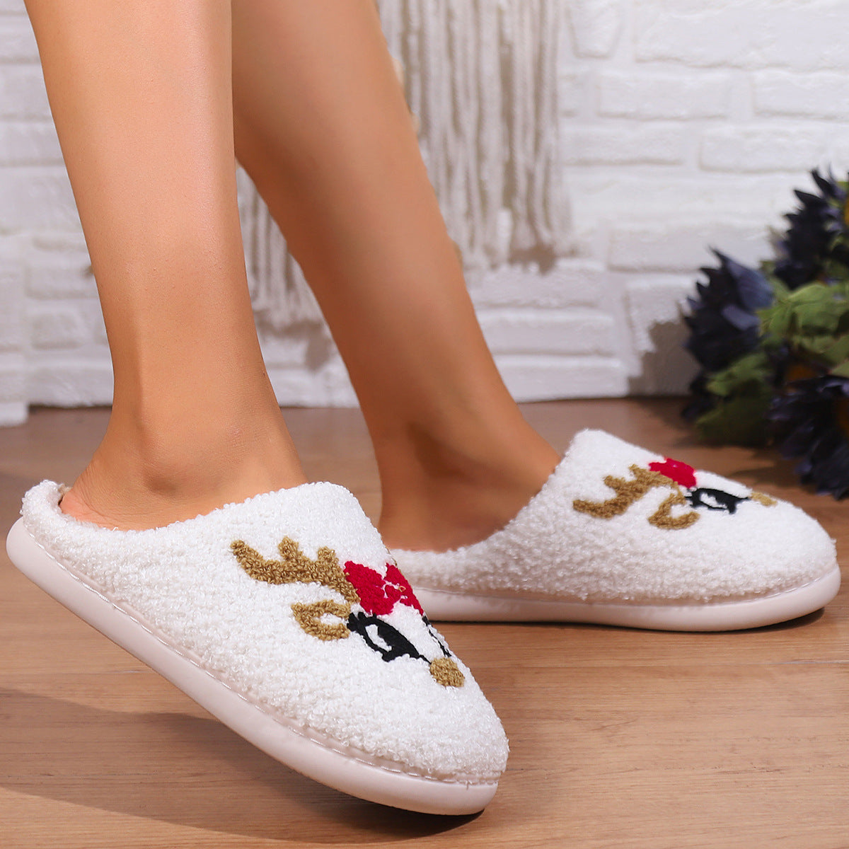 Fox Cozy Plush Warm Slippers