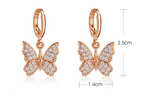 Butterfly Earrings Dainty Drop Earrings