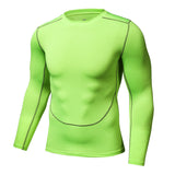 Mens Long Sleeve Compression Athletic Workout Shirt