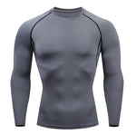 Men Athletic Workout Shirt Base Layer T-Shirt