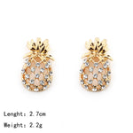 Crystal Pineapple Studs Earrings