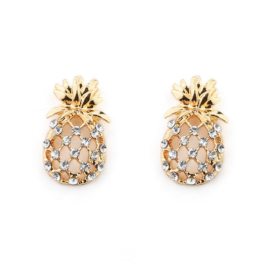 Crystal Pineapple Studs Earrings