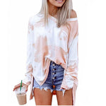 Tie Dye Loose Shirts with Pocket