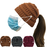 Chunky Slouchy Side Button Skullcap