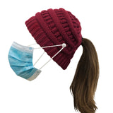 Chunky Slouchy Side Button Skullcap