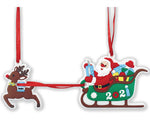 Christmas Ornament - Elk Sleigh